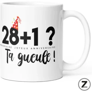 Mug humour 28+1 TA GUEULE