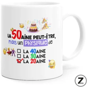 Mug humour la cinquantaine peut être
