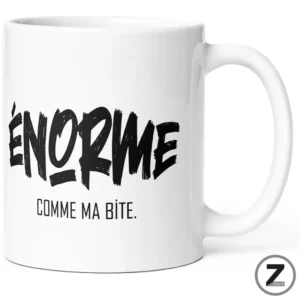 mug humour ENORME BITE - ziggymug.fr - Mug coquin - Mug homme