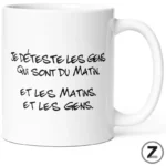 mug pas cher, mug humour, ziggymug.fr, tasse originale, mug rigolo, tasse pas cher, mug original, je déteste les gens