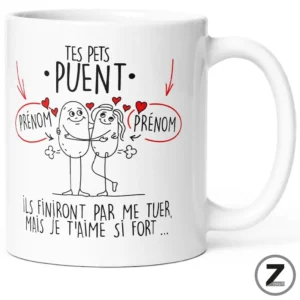 Mug personnalisable Tes pets puent
