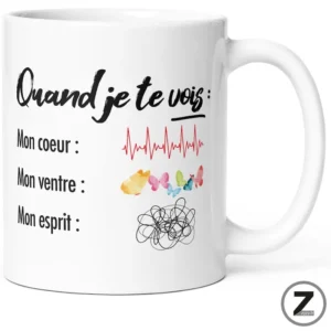 Mug amour Quand je te vois