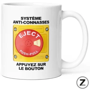 Mug humour système anti connasses