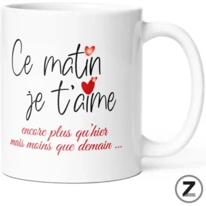 Mug amour CE MATIN JE T'AIME
