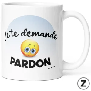 Mug amour JE TE DEMANDE PARDON