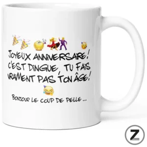 Mug JOYEUX ANNIVERSAIRE COUP DE PELLE
