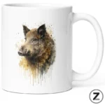 mug sanglier, mug chasseur, cadeau chasseur, cadeau pour un chasseur