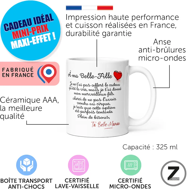 mug humour A MA BELLE-FILLE