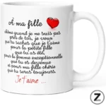 mug humour A MA FILLE