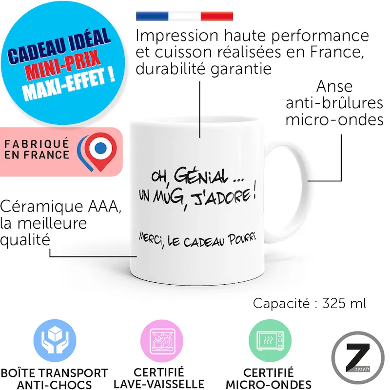mug humour CADEAU POURRI
