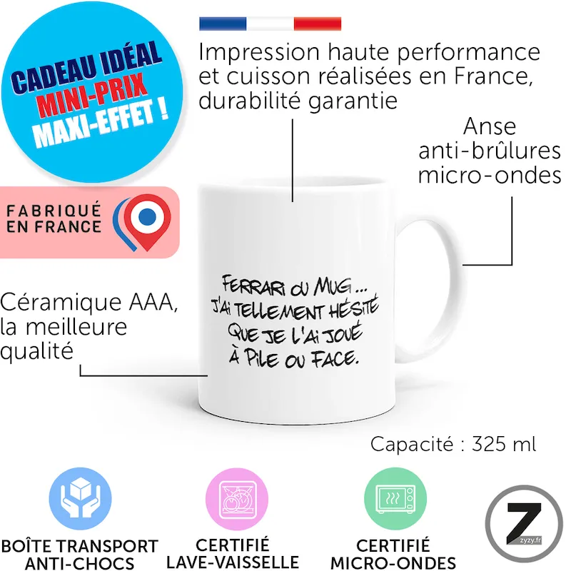 mug humour FERRARI