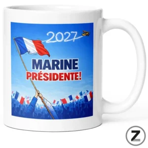 Mug humour MARINE PRÉSIDENTE 2027