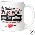 mug humour PLUS FORT QUE TU PETES