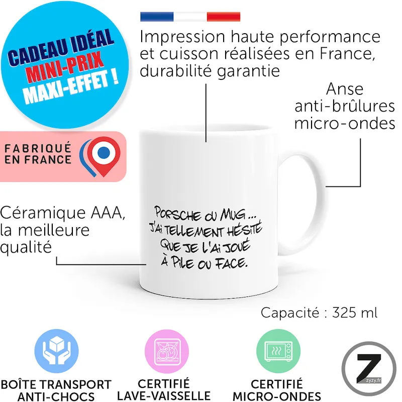 mug humour PORSCHE