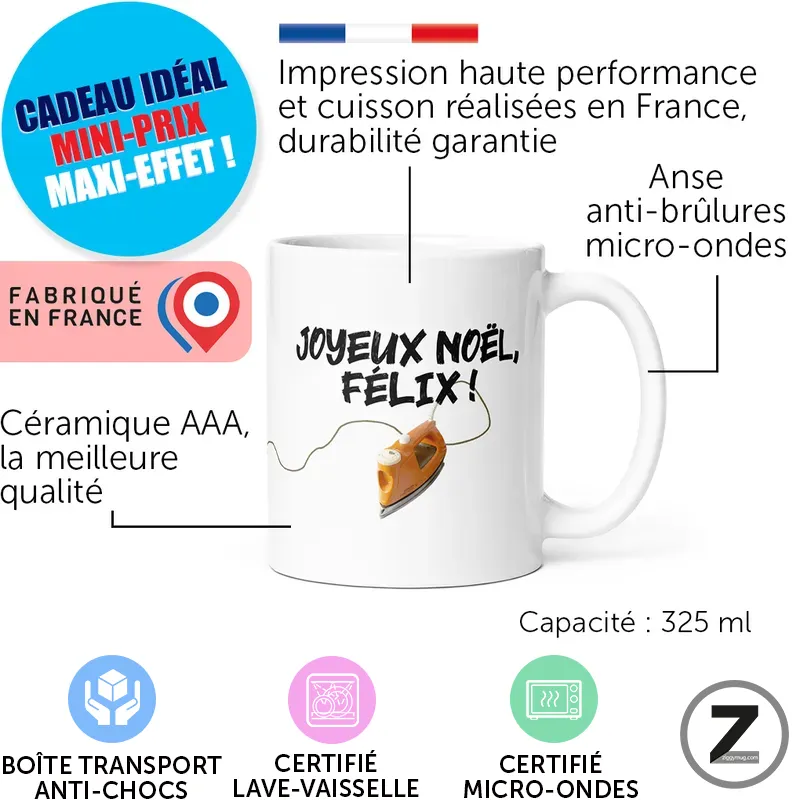Mug JOYEUX NOËL, FÉLIX ! – Image 2