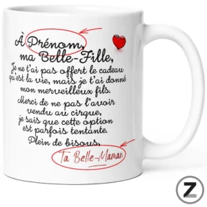 Mug personnalisable À MA BELLE-FILLE