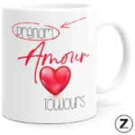 mug amour personnalisable, amour toujours, tasse pour la saint Valentin, homme, femme, mug saint valentin