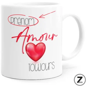 mug amour personnalisable, amour toujours, tasse pour la saint Valentin, homme, femme, mug saint valentin