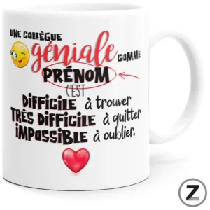 Mug personnalisable COLLÈGUE GÉNIALE