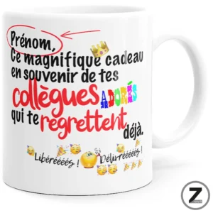 Mug personnalisable COLLÈGUES LIBÉRÉS