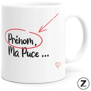 Mug personnalisable MA PUCE