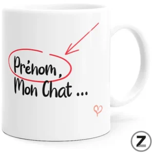 Mug personnalisable MON CHAT