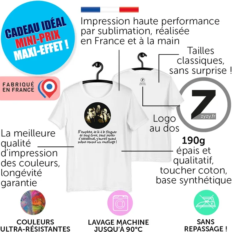 T-shirt pas cher, T-shirt Audiard, T-shirt famille, T-shirt original, T-shirt rigolo, T-shirt pas cher, tontons flingueurs