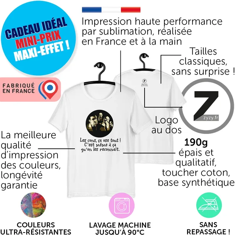 T-shirt pas cher, T-shirt Audiard, T-shirt famille, T-shirt original, T-shirt rigolo, T-shirt pas cher, tontons flingueurs