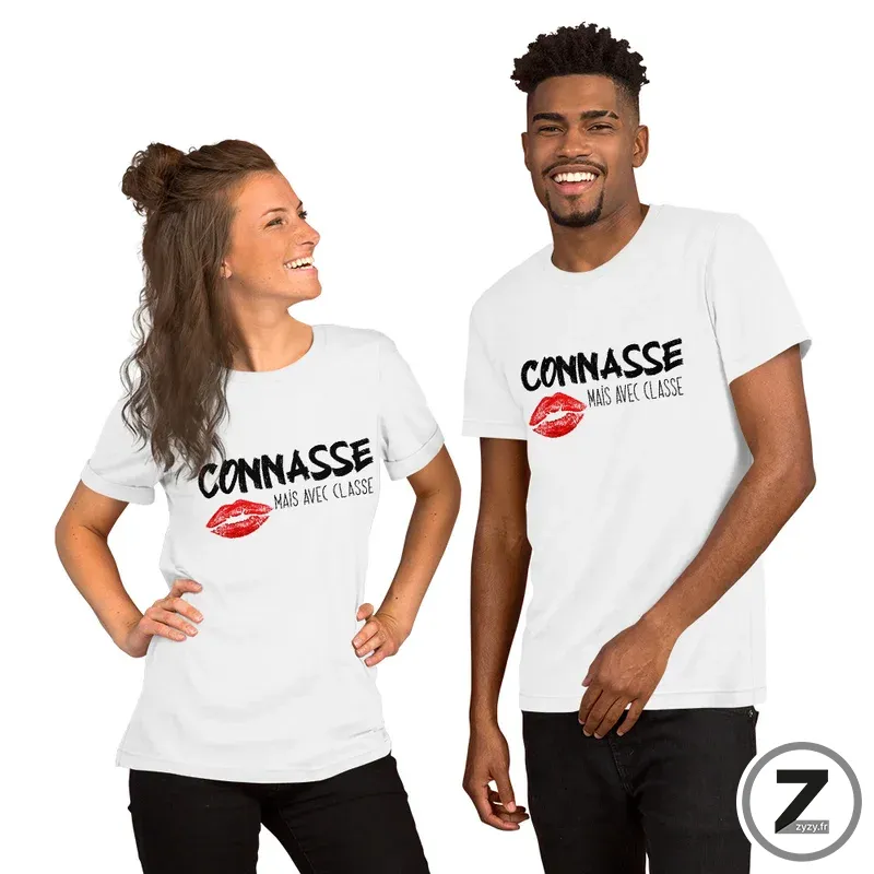 T-shirt pas cher, T-shirt connasse mais avec classe, T-shirt original, T-shirt rigolo, T-shirt coquin, 6 tailles T-shirt pas cher, T-shirt connasse mais avec classe, T-shirt original, T-shirt rigolo, T-shirt coquin