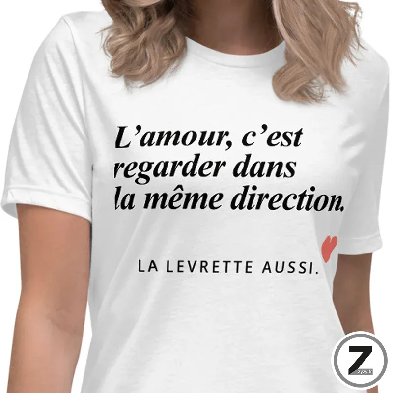 T-shirt pas cher, T-shirt amour regarder dans la même direction, T-shirt original, T-shirt rigolo, T-shirt coquin, 6 tailles T-shirt pas cher, T-shirt amour regarder dans la même direction, T-shirt original, T-shirt rigolo, T-shirt coquin