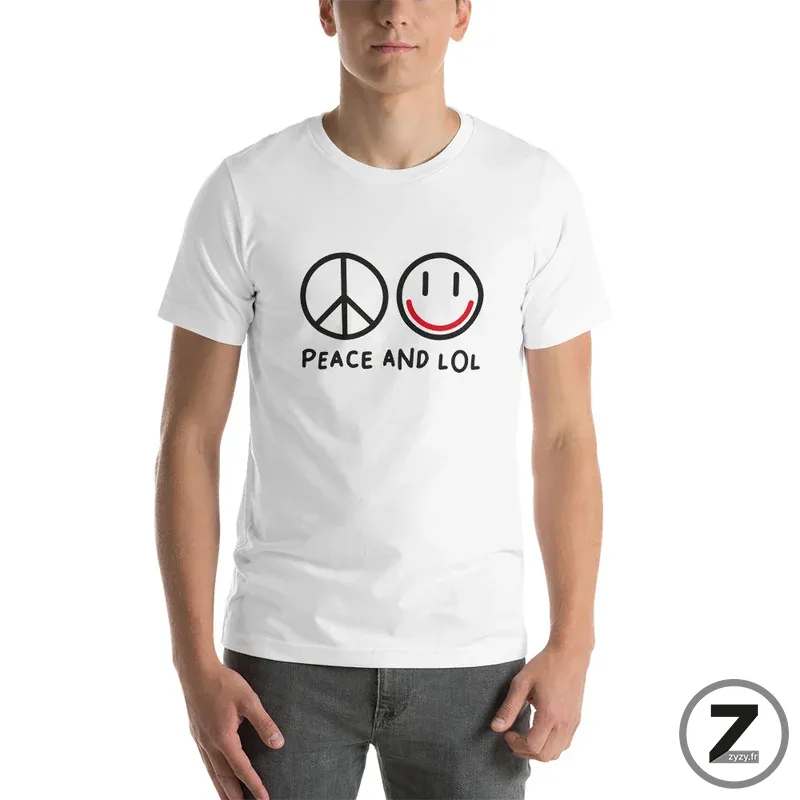 T-shirt pas cher, T-shirt peace ans lol, T-shirt famille, T-shirt original, T-shirt rigolo, T-shirt pas cher