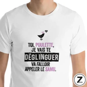 T-Shirt Humour TOI POULETTE