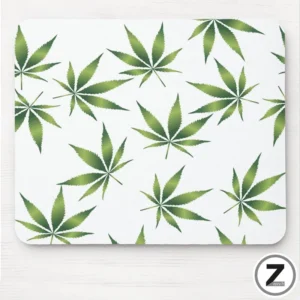 Tapis de souris photo CANNABIS. Tapis de souris humour cannabis feuille message drôle idée cadeau original